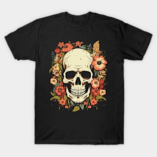 skull and flowers T-Shirt